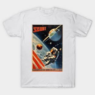 Russian cosmonaut in space T-Shirt